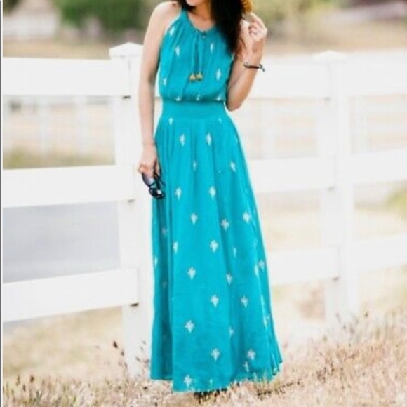 Floreat Dresses & Skirts - Anthropologie Floreat full length halter maxi dress.